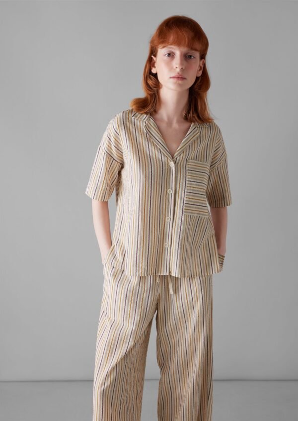 Scout Stripe Cotton Pajamas | Marigold