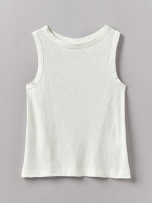 Garment Dyed Organic Cotton Tank Top | Chalk