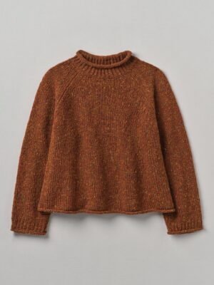 Orla Donegal Wool Sweater | Cinnamon